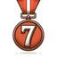 7th Place badge