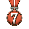 7th Place badge
