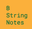 B String Notes badge