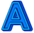 Blue A badge