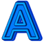 Blue A badge