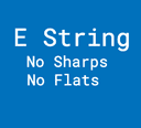 E String No Sharps Or Flats