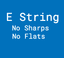 E String No Sharps Or Flats badge