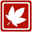 red leaf badge