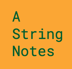 A String Notes badge