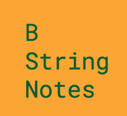 B String Notes badge
