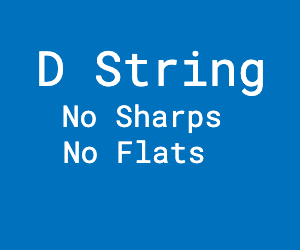 D String No Sharps Or Flats badge