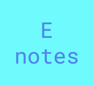 E Notes badge