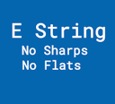 E String No Sharps Or Flats