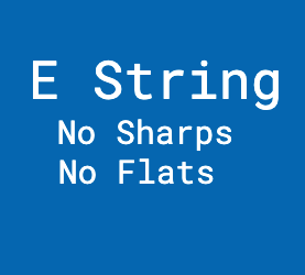 E String No Sharps Or Flats badge